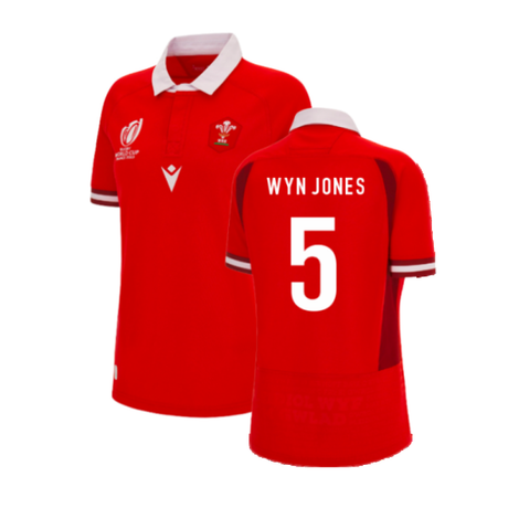 Wales RWC 2023 WRU Home Rugby Shirt (Ladies) (Wyn Jones 5)_4