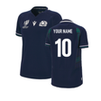 Scotland RWC 2023 Home Rugby Poly Replica Shirt (Ladies) (Your Name)_4