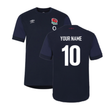2023-2024 England Rugby Warm Up Jersey - Kids (Navy Blazer) (Your Name)_4