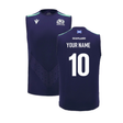 2024-2025 Scotland Rugby Training Vest (Navy) - Kids (Your Name)_2