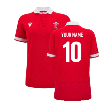 2024-2025 Wales Home Cotton Rugby Shirt (Womens) (Your Name)_2