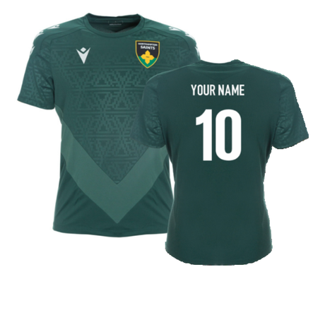 2024-2025 Northampton Saints Poly Training Shirt (Green) (Your Name)_2