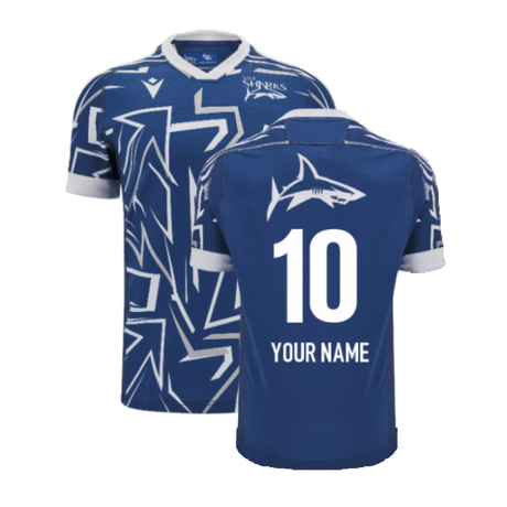 2024-2025 Sale Sharks Training Shirt (Blue) (Your Name)_2
