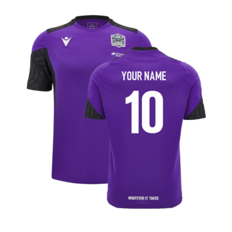 2024-2025 Glasgow Warriors Rugby Training Shirt (Purple) - Kids (Your Name)_2