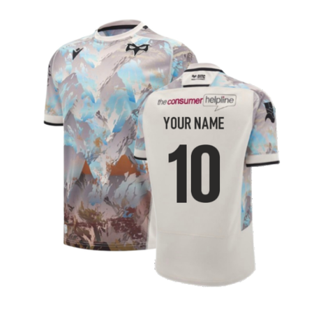 2024-2025 Ospreys Rugby Away Replica Shirt (Your Name)_2
