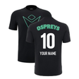 2024-2025 Ospreys Rugby Cotton T-Shirt (Black) (Your Name)_2