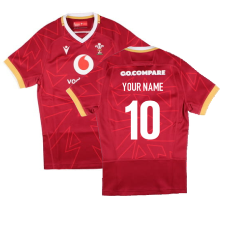 2024-2025 Wales Rugby Home Pathway Slim Fit Shirt (Womens) (Your Name)_2