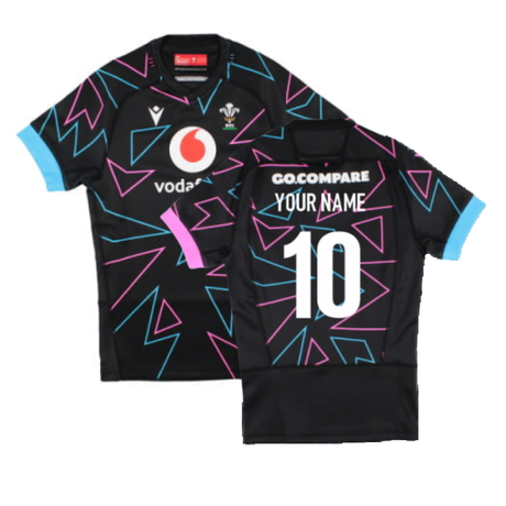 2024-2025 Wales Rugby Away Pathway Body Fit Shirt (Womens) (Your Name)_2