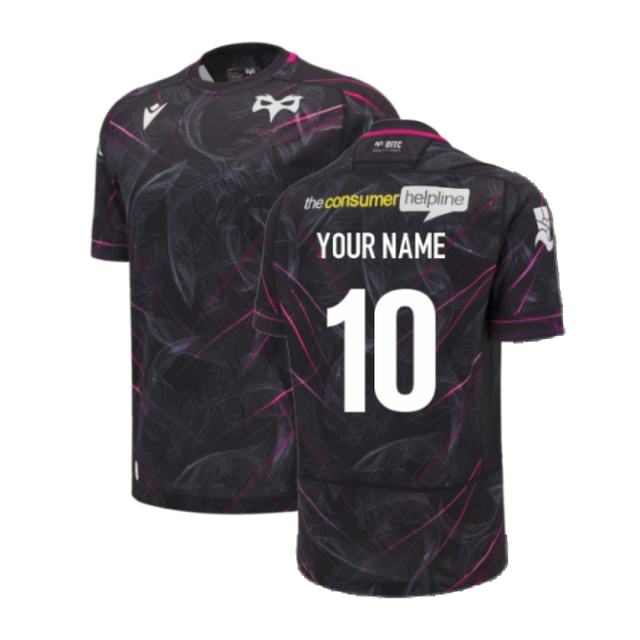 2024-2025 Ospreys Rugby Home Shirt (Kids) (Your Name)_2
