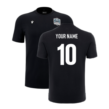2024-2025 Glasgow Warriors Ath Idra Cotton Shirt (Black) (Your Name)_2