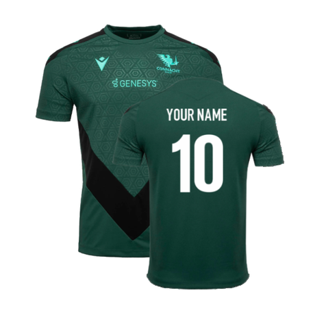 2024-2025 Connacht Rugby Dry Training Tee (Green) (Your Name)_2