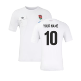 2024-2025 England Rugby Presentation Tee (White) (Your Name)_2