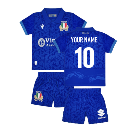 2024-2025 Italy Rugby Home Mini Kit (Your Name)_2