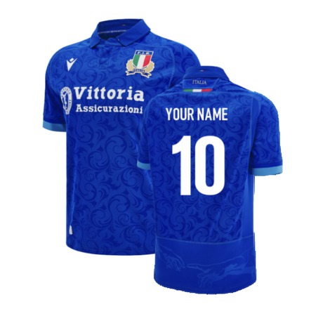 2024-2025 Italy Rugby Home Shirt (Kids) (Your Name)_2
