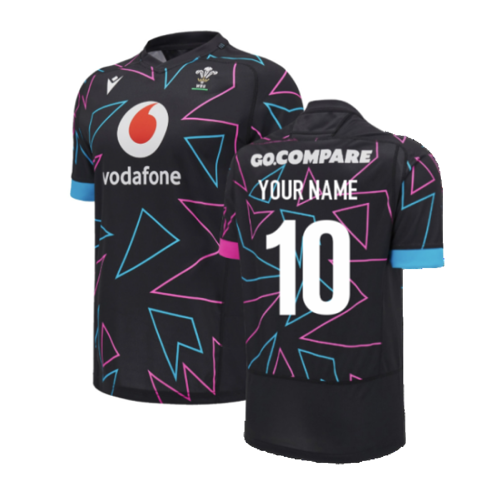 2024-2025 Wales WRU Away Pathway Rugby Shirt (Kids) (Your Name)_2