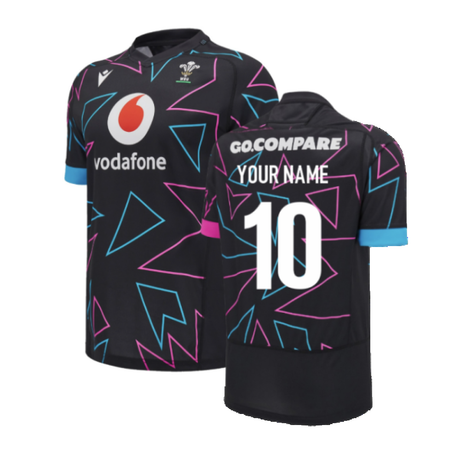 2024-2025 Wales WRU Away Pathway Rugby Shirt (Kids) (Your Name)_2
