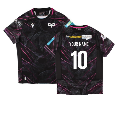 2024-2025 Ospreys Rugby Home Slim Fit Shirt (Your Name)_2