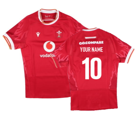 2024-2025 Wales Rugby WRU Home Slim Fit Shirt (Womens) (Your Name)_2