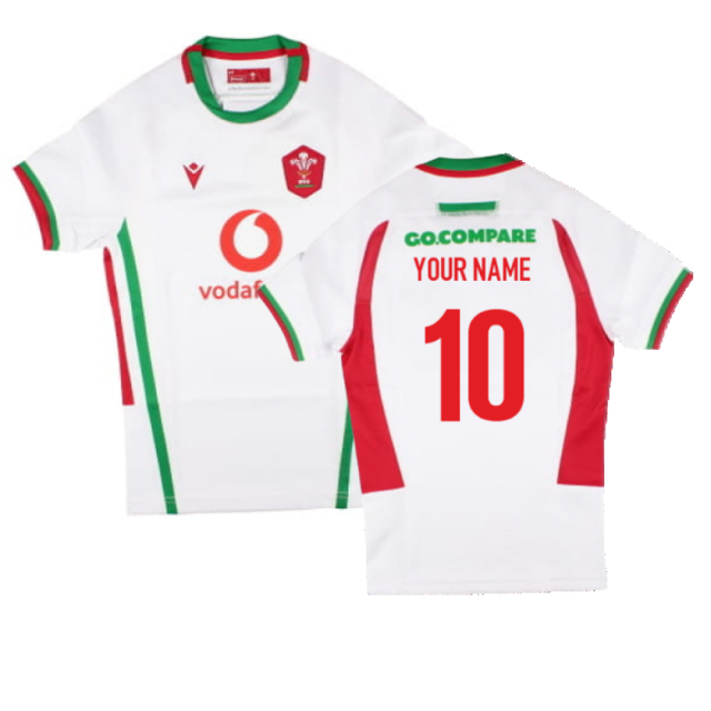 2024-2025 Wales Rugby WRU Away Slim Fit Shirt (Womens) (Your Name)_2