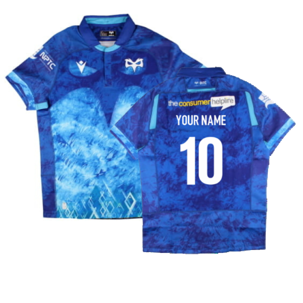 2024-2025 Ospreys Rugby Euro Slim Fit Shirt (Your Name)_2