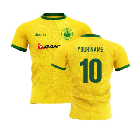 2024-2025 Wallabies Australia Home Rugby Shirt Adult Long Sleeves (Your Name)_2