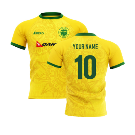 2024-2025 Wallabies Australia Home Rugby Shirt Kids Short Sleeve (Your Name)_2