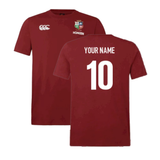 2025 British & Irish Lions Cotton Jersey T-Shirt - Red (Your Name)_2