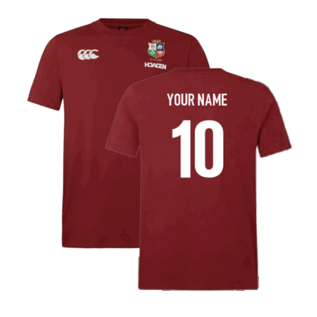 2025 British & Irish Lions Cotton Jersey T-Shirt - Red (Your Name)_2
