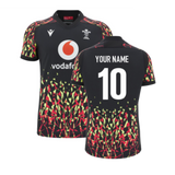 2025-2026 Wales WRU Rugby Training Jersey (Black) (Your Name)_2