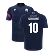 2025-2026 Scotland Rugby Training Poly Shirt (Navy) - Kids (Your Name)_2