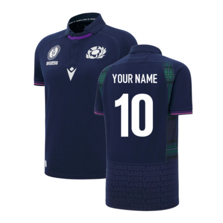 2025-2026 Scotland Home WRWC Poly Rugby Shirt (Kids) (Your Name)_2