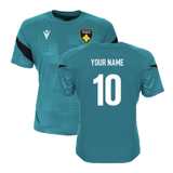 2025-2026 Northampton Saints Training Poly T-Shirt (Green) (Your Name)_0