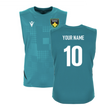 2025-2026 Northampton Saints Training Sleeveless Shirt (Green) (Your Name)_0