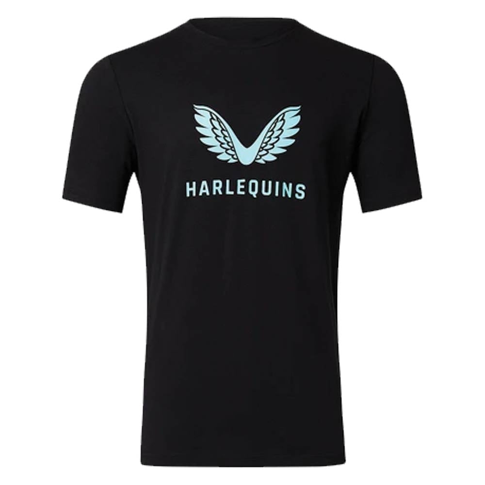 2022-2023 Harlequins Logo Tee (Black)_1