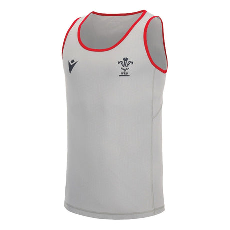 2022-2023 Wales WRU Training Poly Dry Singlet (Grey)_0