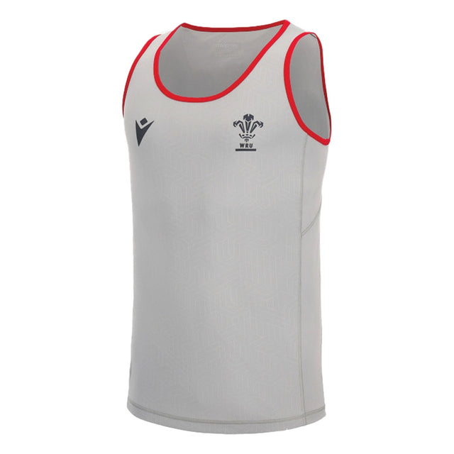 2022-2023 Wales WRU Training Poly Dry Singlet (Grey)_0