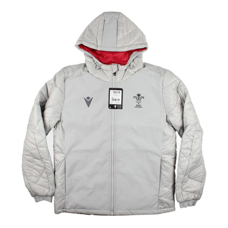 2022-2023 Wales Rugby Padded Bomber Jacket (Grey)_0