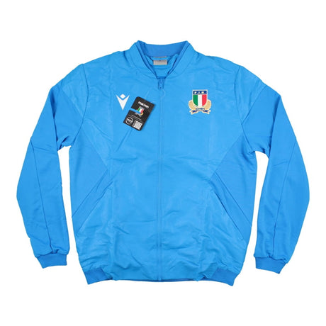 2022-2023 Italy Rugby Full Zip Travel Top (Blue)_1
