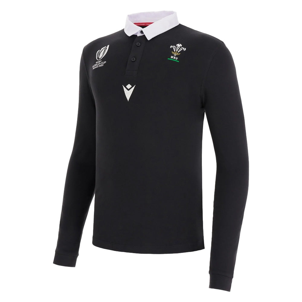 Wales RWC 2023 Rugby LS Jersey (Black)_1