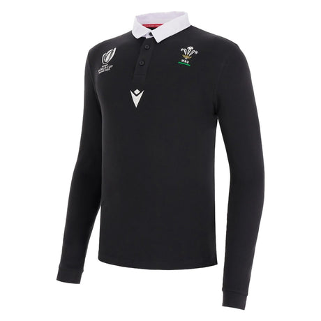 Wales RWC 2023 Rugby LS Jersey (Black)_1