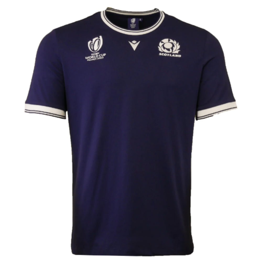 Scotland Mens RWC 2023 Cotton T-Shirt - Navy_1
