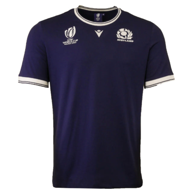 Scotland Mens RWC 2023 Cotton T-Shirt - Navy_1