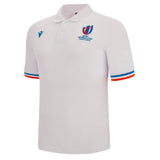 RWC 2023 Rugby World Cup Cotton Piquet Polo Shirt (White)_1