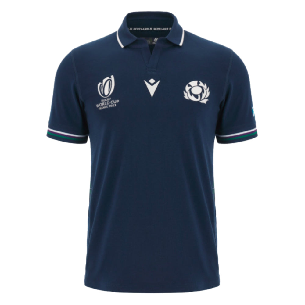 Scotland RWC 2023 Classic Home Rugby Shirt - Short Sleeve (Your Name)_4
