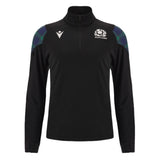 2023-2024 Scotland Rugby Half Zip Travel Fleece (Black)_1