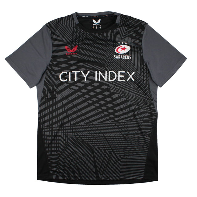 2023-2024 Saracens SS Training Tee (Black)_1