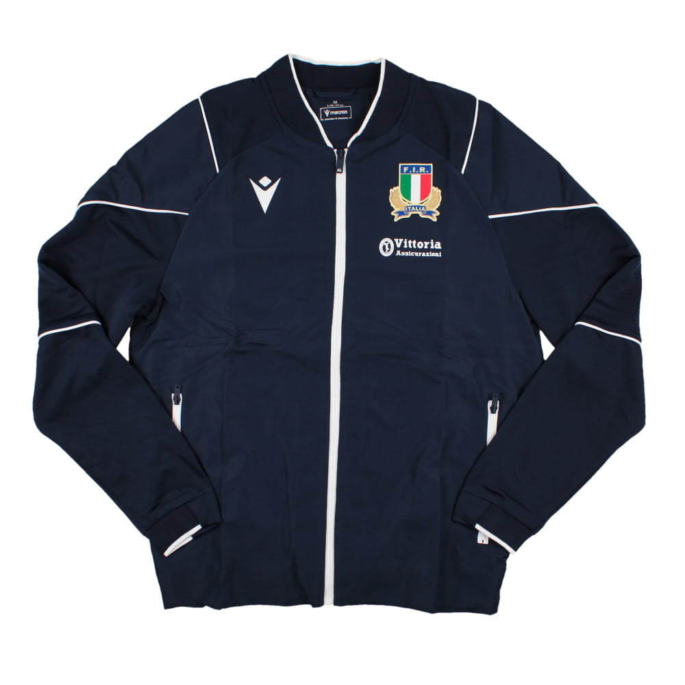 2023-2024 Italy Rugby Full Zip Travel Top (Navy)_1