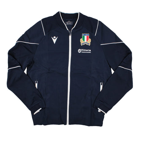 2023-2024 Italy Rugby Full Zip Travel Top (Navy)_1