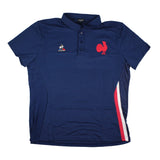 2023-2024 France Rugby Presentation Polo Shirt (Blue)_1