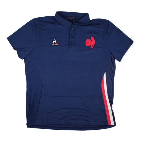 2023-2024 France Rugby Presentation Polo Shirt (Blue)_1